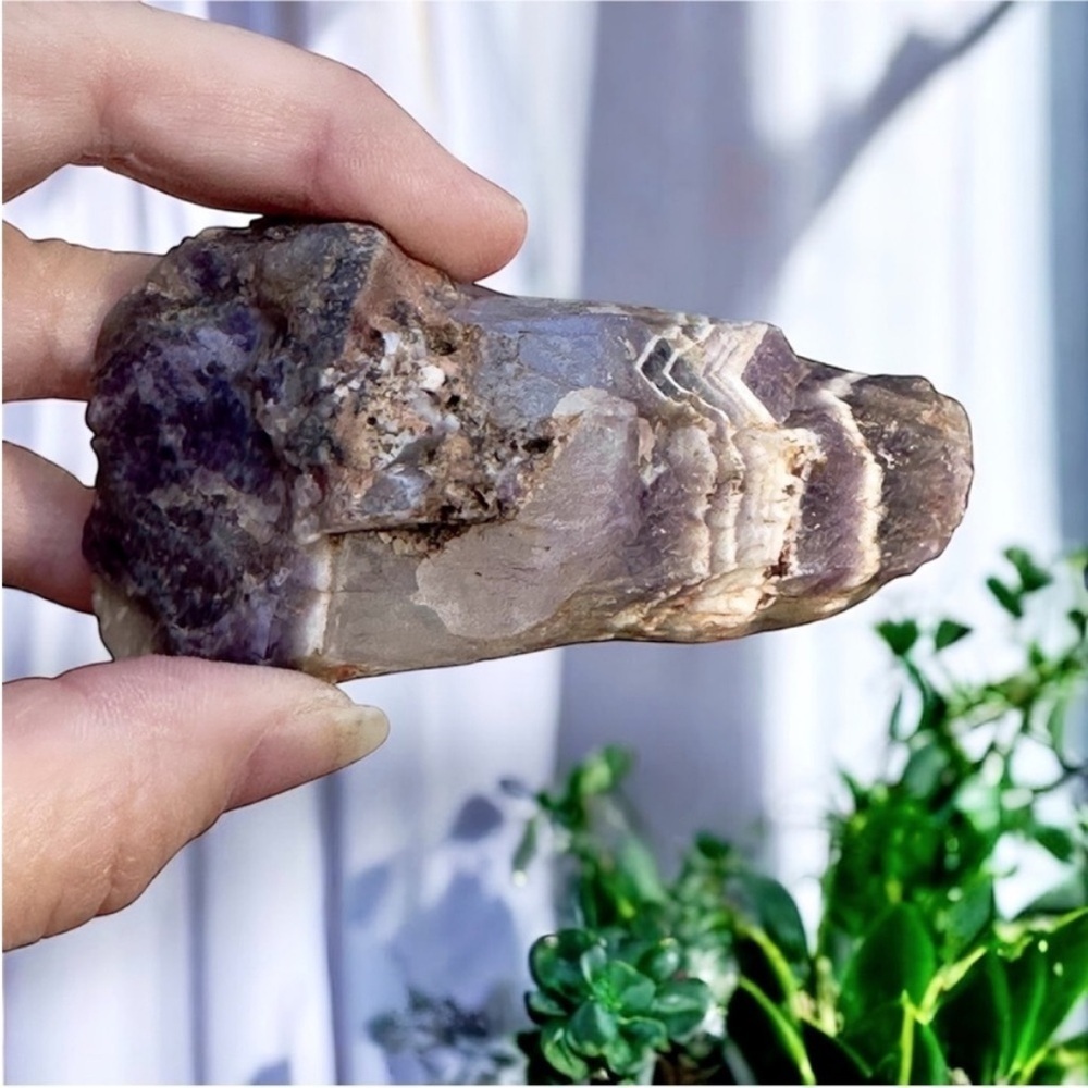 Natural Stone aurelite Canadian chevron super 23 Dream Amethyst Crystal